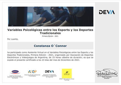 Certificado Final de Asistencia
