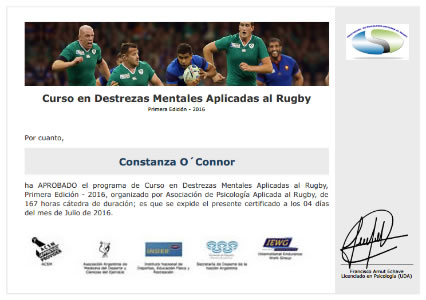 Certificado Final de Aprobación