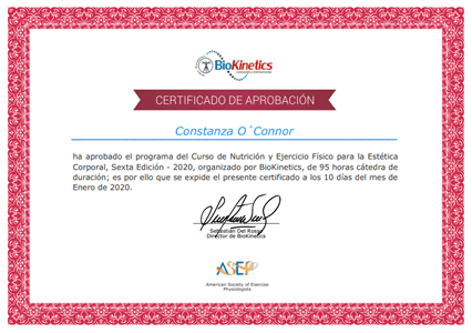Certificado Final de Asistencia