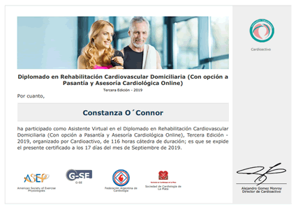 Certificado Final de Asistencia