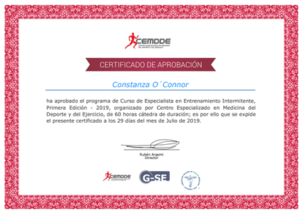 Certificado Final de Aprobación