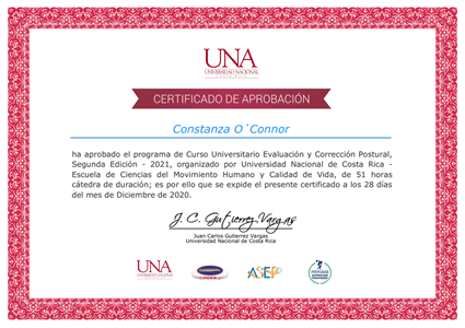 Certificado Final de Aprobación