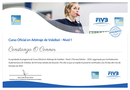 Certificado Final de Aprobación - Curso de Arbitraje Nivel 1
