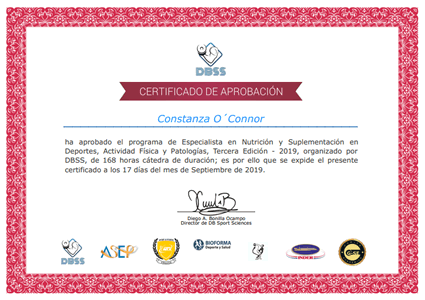 Certificado Final de Aprobación
