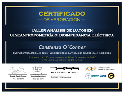 Certificado Final de Aprobación