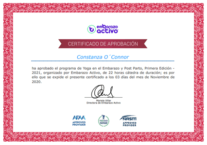Certificado Final de Aprobación