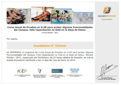 Certificado Final de Aprobación