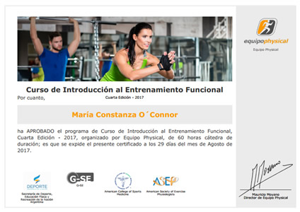 Curso de Introducción al Entrenamiento Funcional