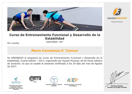Curso de Entrenamiento Funcional y Desarrollo de la Estabilidad