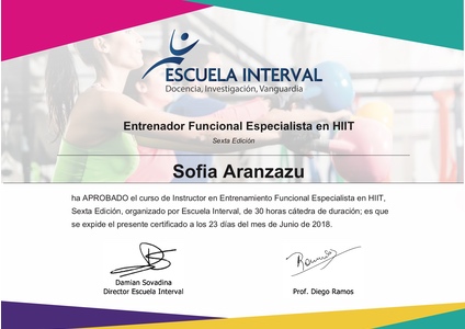 Entrenador Funcional Especialista en HIIT