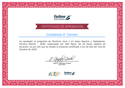 Certificado Final de Aprobación