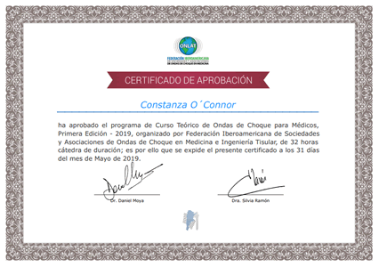Certificado Final de Aprobación