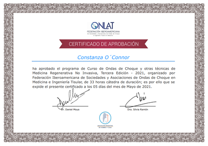 Certificado Final de Aprobación