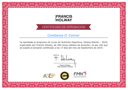 Certificado Final de Aprobación