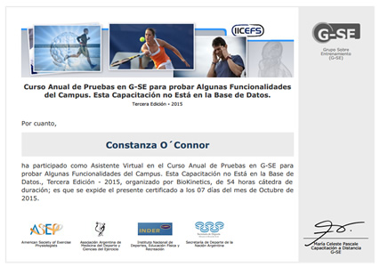 Certificado Final de Aprobación