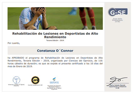 Certificado Final de Aprobación