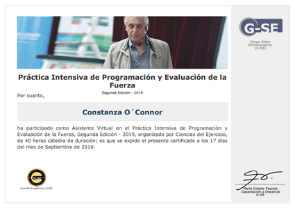 Certificado Final de Asistencia