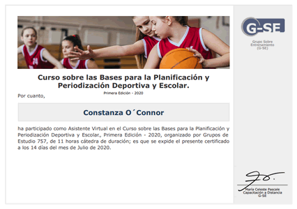 Certificado Final de Asistencia
