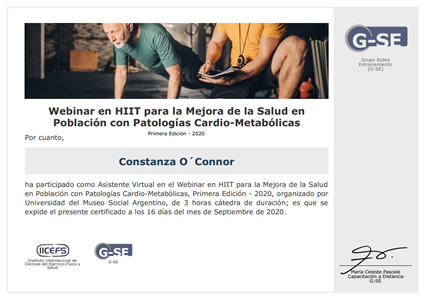 Certificado Final de Asistencia