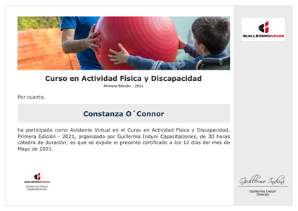 Certificado Final de Asistencia