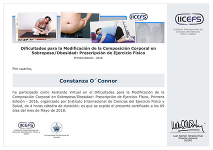 Certificado Final de Asistencia