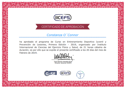 Certificado Final de Aprobación