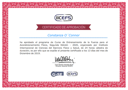 Certificado Final de Asistencia