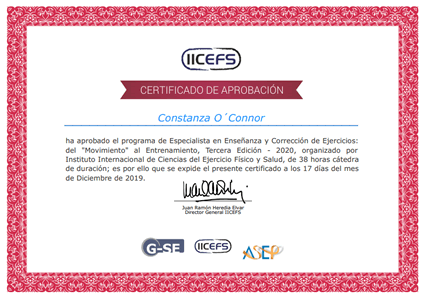 Certificado Final de Aprobación