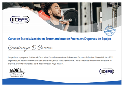 Certificado Final de Aprobación