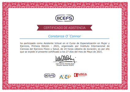 Certificado Final de Asistencia