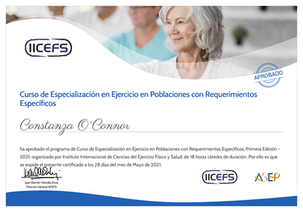 Certificado Final de Aprobación
