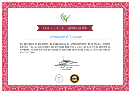 Certificado Final de Aprobación