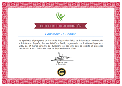 Certificado Final de Aprobación