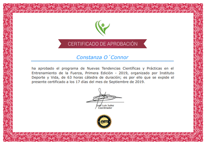 Certificado Final de Aprobación