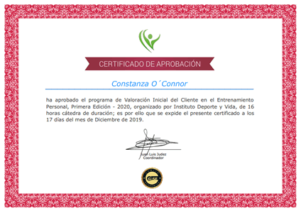 Certificado Final de Aprobación