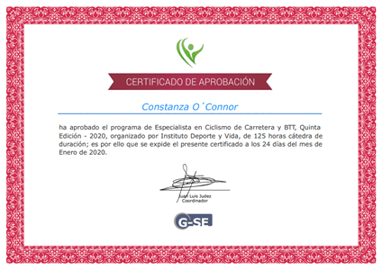 Certificado Final de Aprobación