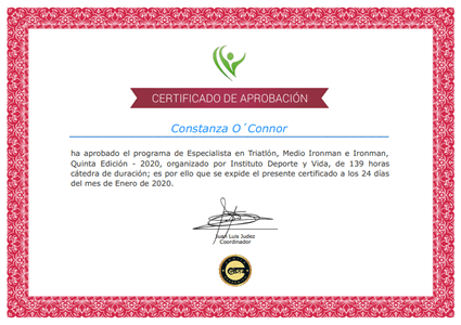 Certificado Final de Aprobación