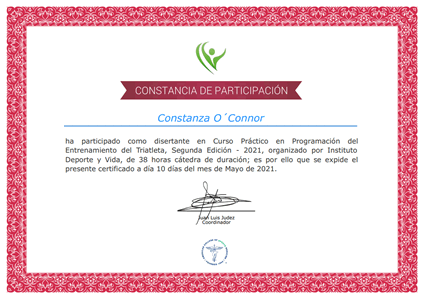 Certificado Final de Aprobación