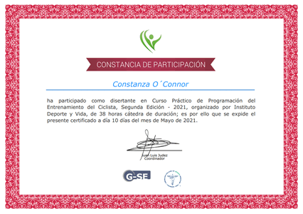 Certificado Final de Aprobación