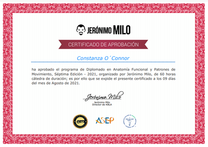 Certificado Final de Aprobación