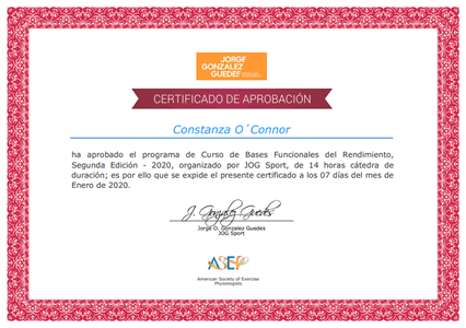 Certificado Final de Aprobación