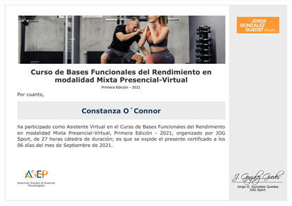 Certificado Final de Asistencia