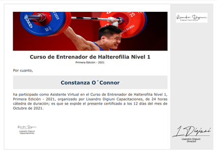 Certificado Final de Asistencia