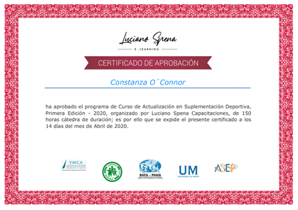 Certificado Final de Aprobación