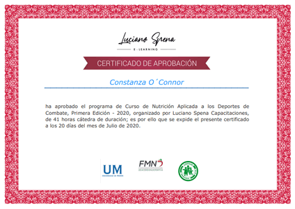 Certificado Final de Aprobación