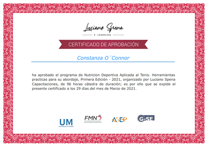 Certificado Final de Aprobación