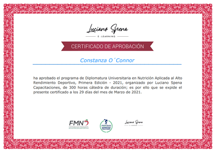 Certificado Final de Aprobación