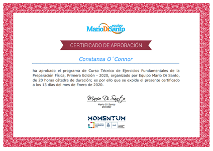 Certificado Final de Aprobación