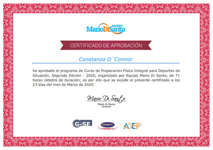 Certificado Final de Aprobación