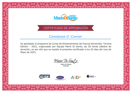 Certificado Final de Aprobación